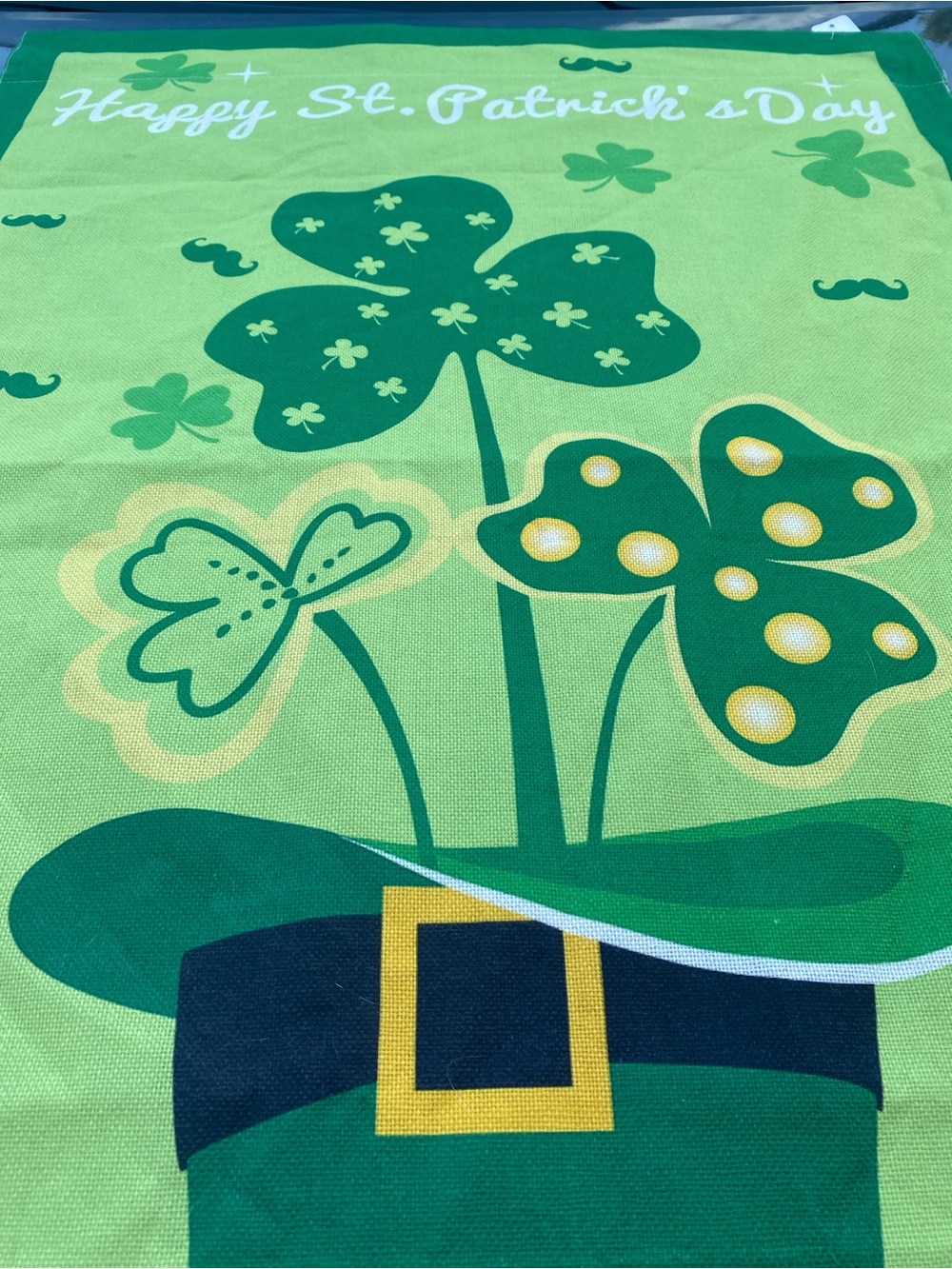 St Patrick’s day house flag